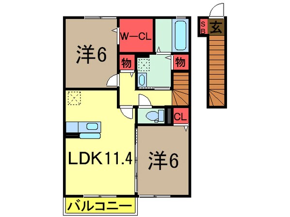 四街道駅 徒歩16分 2階の物件間取画像